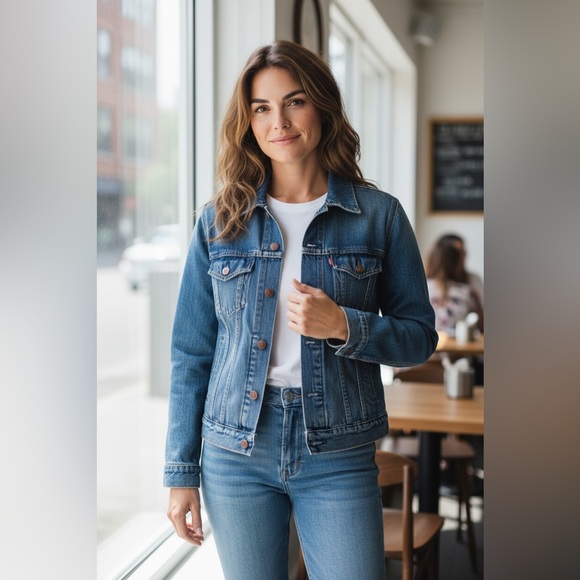 Levi's Jackets & Blazers - Levi's Classic Blue Denim with Red Label